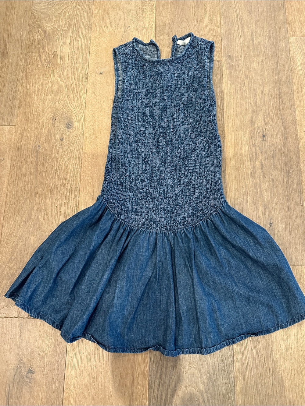 Zara Sleeveless Denim Knit-Top Mini Dress - Perfect for Gameday